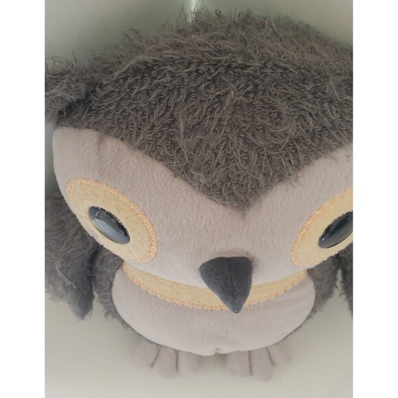 Kohls Cares Aesops Fable Owl Soft Plush 10" Stuffed Animal Gray Grey Bird Lovey - Picture 4 of 9
